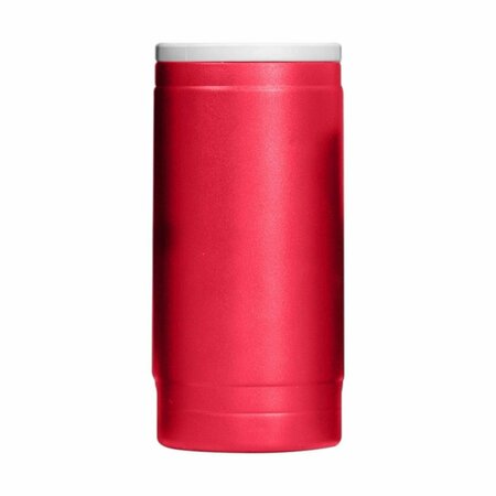 PERRO CHINO 12 oz Plain Red Powder Coat Slim Can Coolie PE3036332